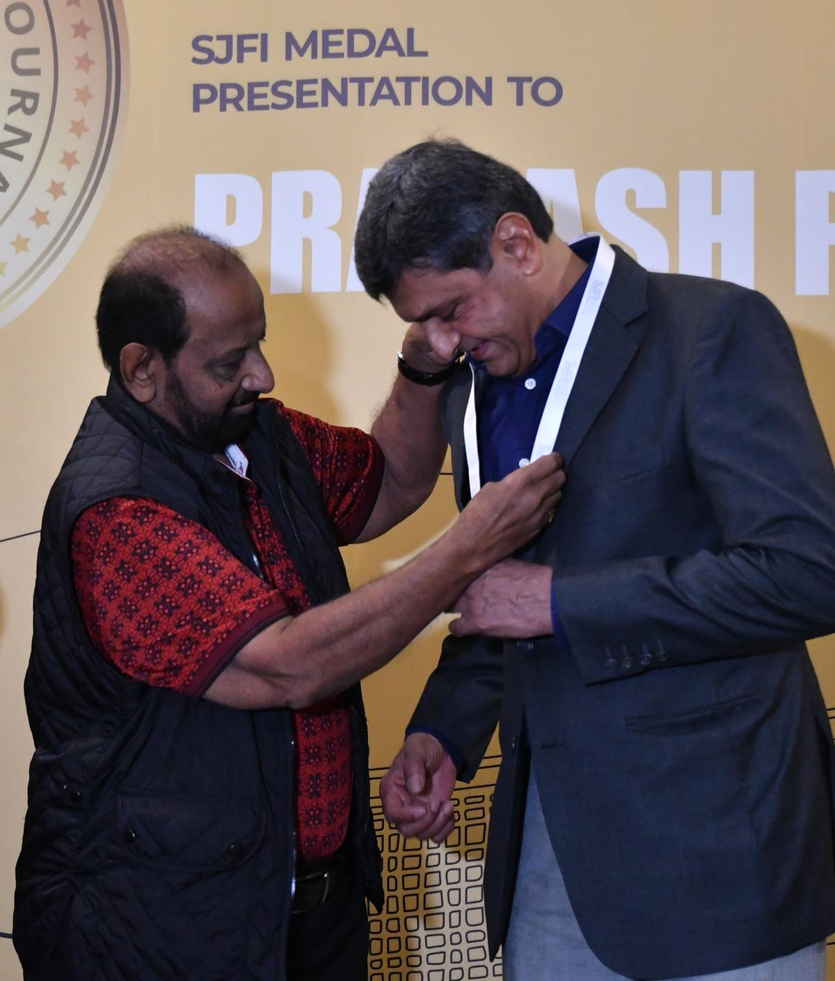Prakash Padukone honoured with SJFI medal The Hindu